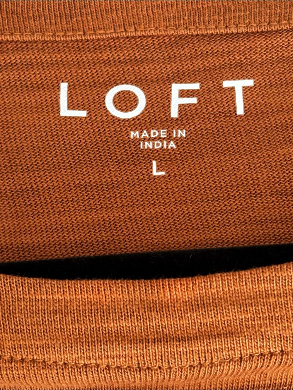 LOFT Shoulder Snap Top Argan Oil Long Sleeve Shirt Size L 100% Cotton - Picture 4 of 5
